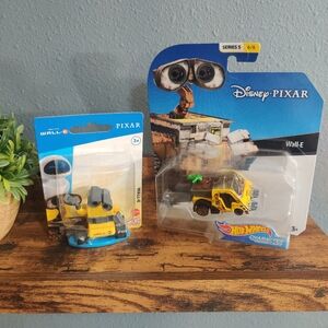 Wall-E Disney Pixar micro figurine hot wheels character cars robot toy NWT set
